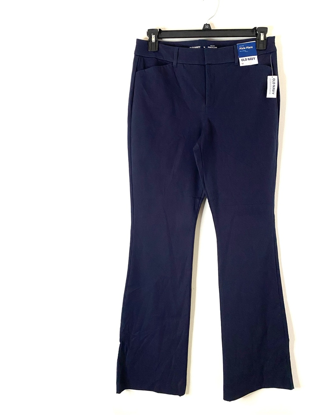 Old Navy NWT High Waisted Pixie Flare Pants In The Navy Full Length